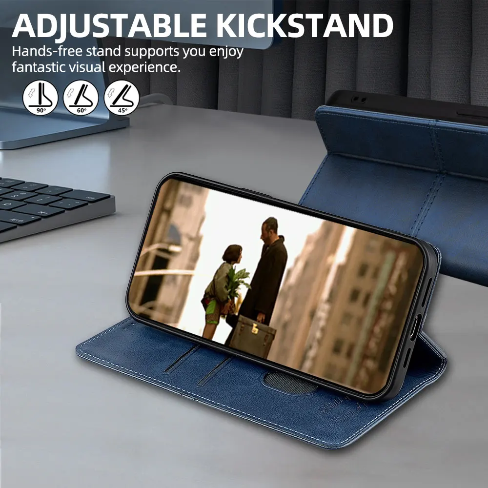 Leather Magnetic Phone Case - Sleek Protective Cover