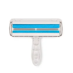 Pet Hair Remover Roller with Self-Cleaning Base - Efficient Fur Removal Tool (Blue 1Pcs)