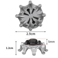 14Pcs/lot Golf Shoes Spikes Fast Twist Studs Cleats For Replacement Golf Training Aids for Golf Football Sports Shoes Gery Black 2
