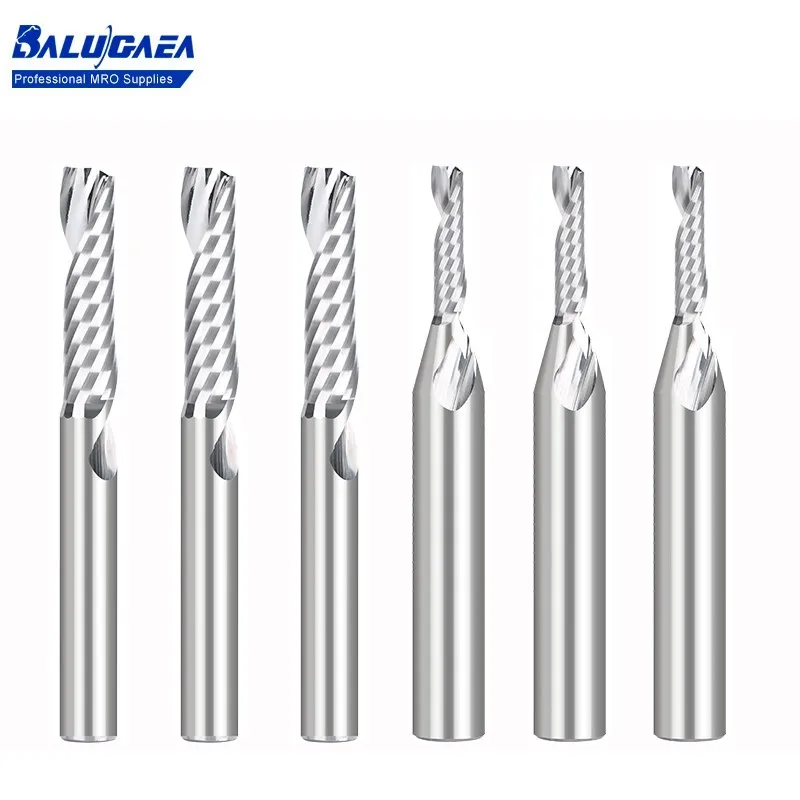 Spiral End Mill 1/4'' Shank Left/Right Hand CNC Router Bit Engraving