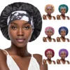 New Silk Sleeping Cap Night Hat Head Cover Bonnet Hair Hat Sleeping Hats Satinhat to Sleep Hair Care Bonnet Sleep Hoodfor Women 1