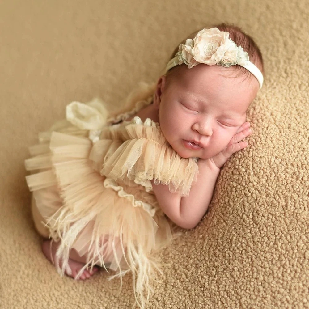 Headband Designer Baby Girl Coming Home Outfits Photoshoot