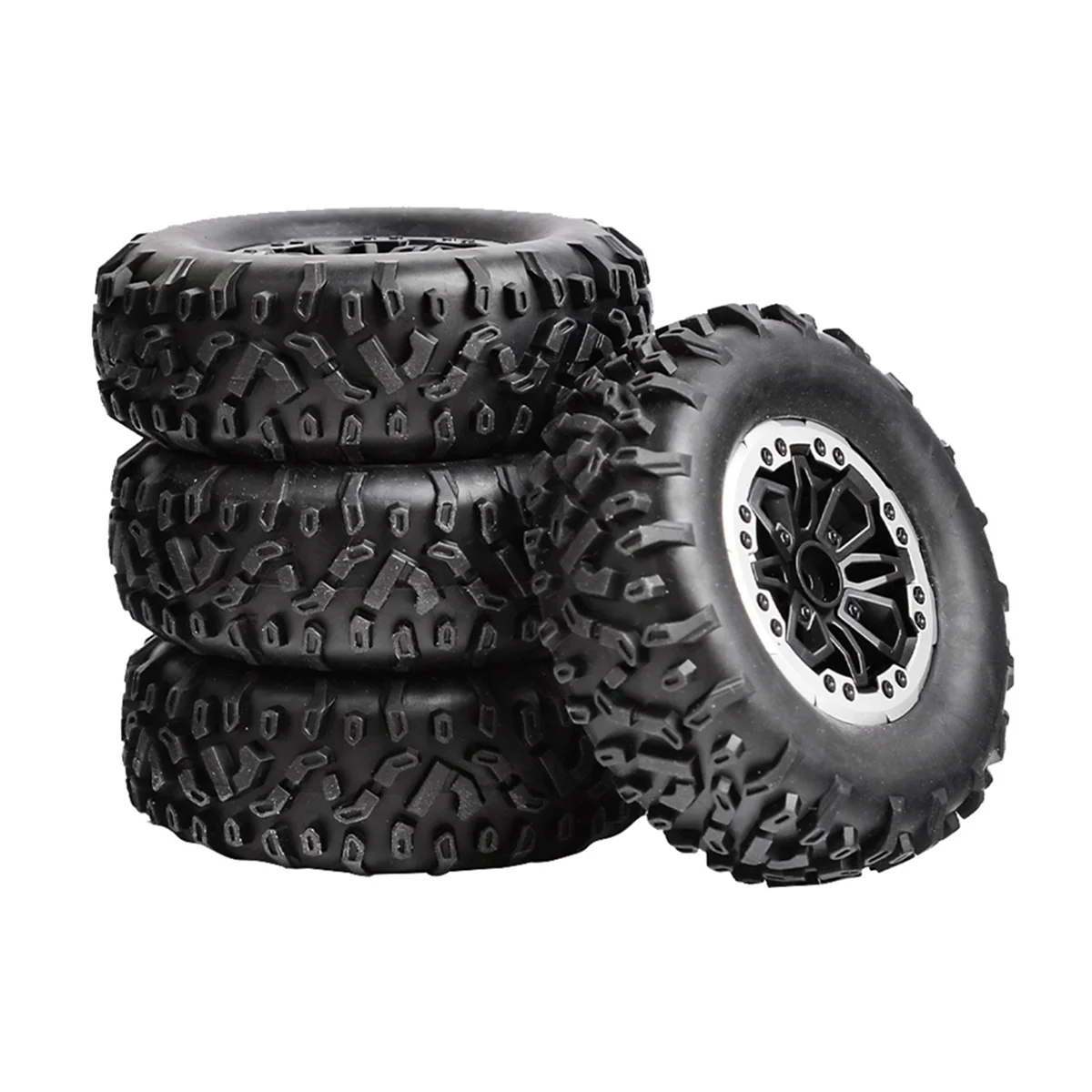 BAAU 8pcs Tire Wheel for MN D90 91 96 99 99S B14 B24 C14 C24 C34 C44 LDRC LD1297 LD1299 RC Car Upgrade Parts Accessories