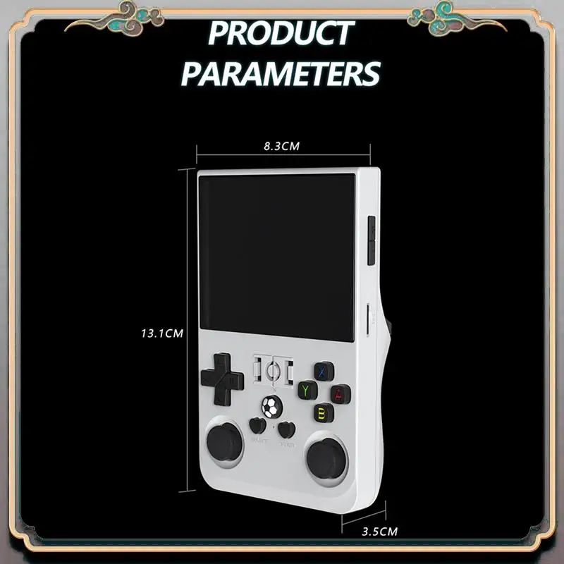 R36PRO Handheld Retro Game Console 128GB 3.5Inch HD Screen Portable Pocket Video Player Supports 30+ Emulators D