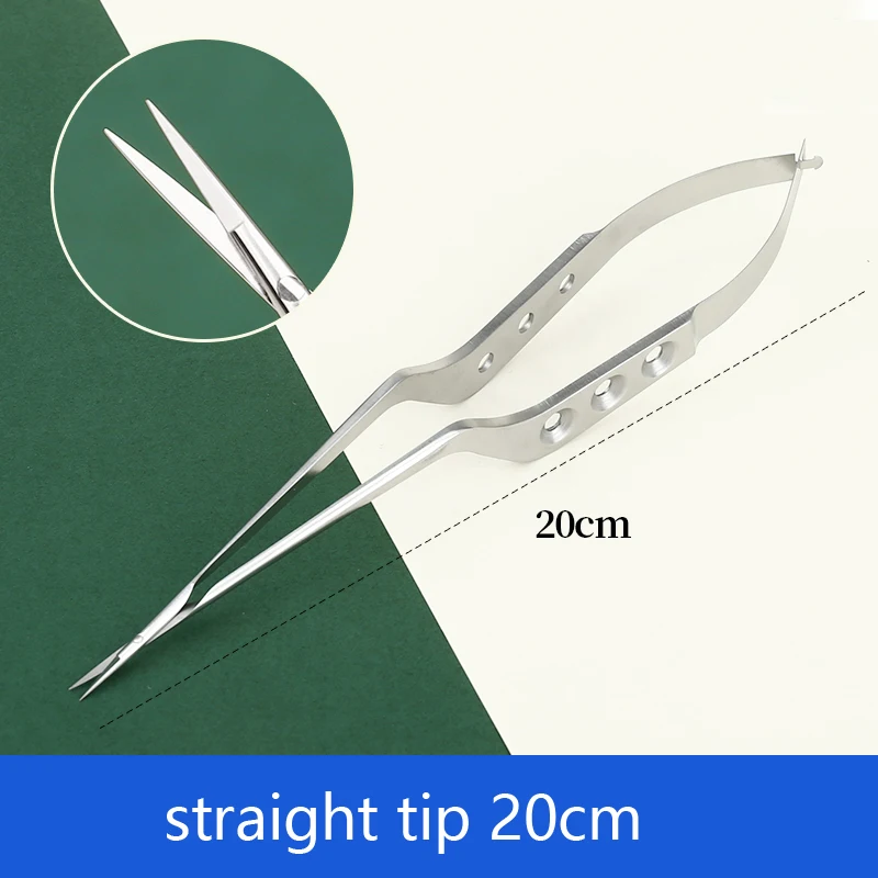 Neurosurgical scissors - Stainless steel gun shaped scissors - Spring shaped surgical instruments - Microscopic scissors geyi autoclavable laparoscopic surgical instruments v shaped grasping forceps