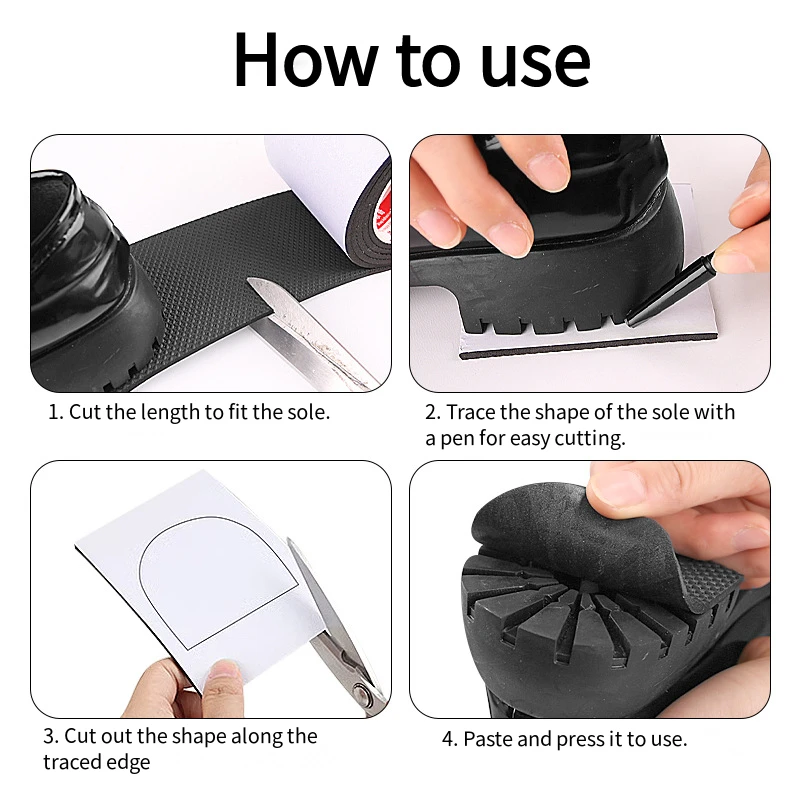 Shoe Protector Anti-slip and anti-friction sole protector for repairing holes and protecting soles Suitable for flat shoes sports shoes