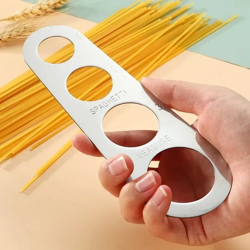 Stainless Steel Spaghetti Measurer - 4-Hole Pasta Portioning Tool