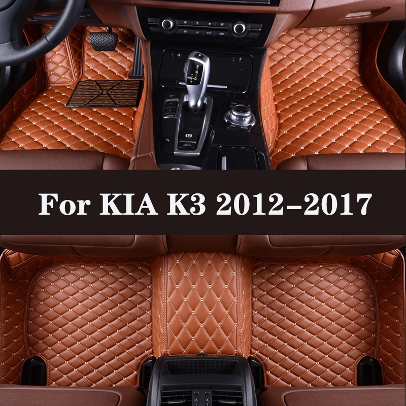 

HLFNTF Full surround custom car floor mat For KIA K3 2012-2017 waterproof car parts car accessories Automotive interior