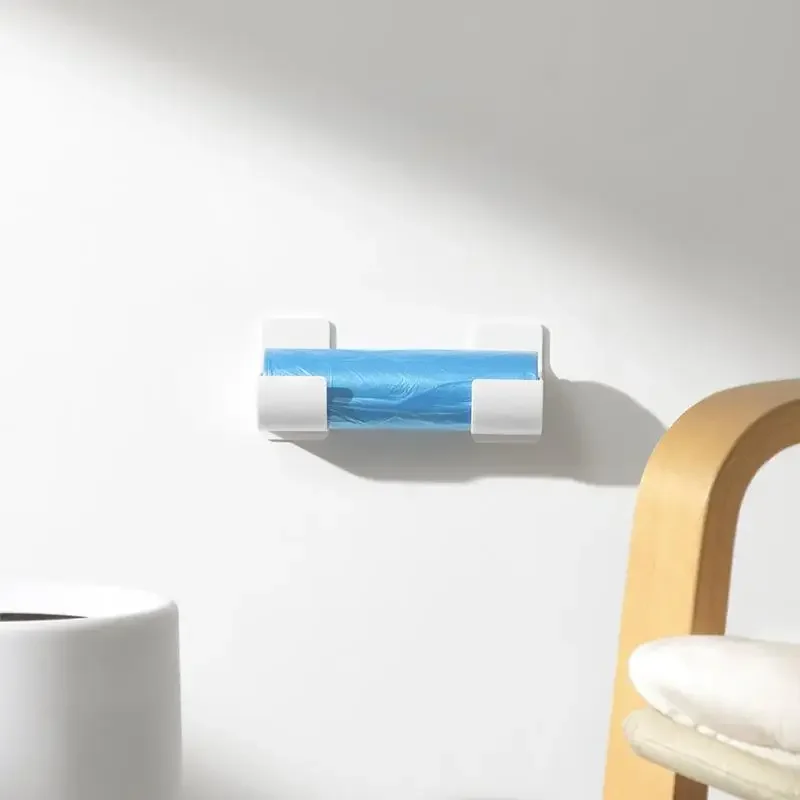 Wall Mounted Organizer Wall Mounted Organizer Kitchen Shelf Storage Tray Cling Film Trash Bag Organizer Cabinet Refrigerator Side