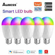 

Aubess RGB+CW Smart Light Wifi Led Bulb E27 13W Dimmable Lamp Smart Life Tuya Control Works With Alexa Google Assistant Lampara