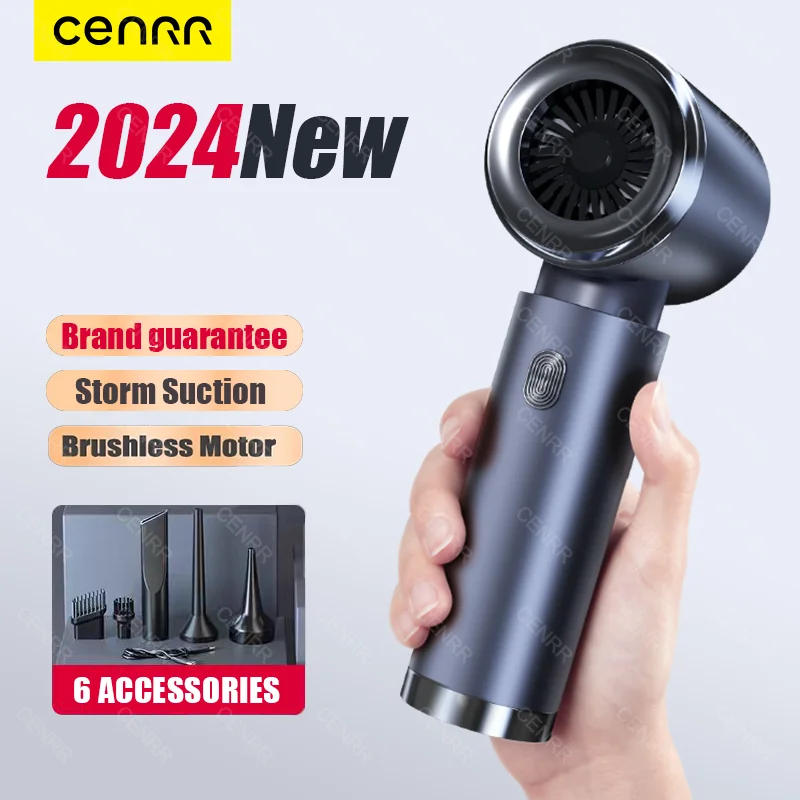 Aspirapolvere Per Auto 140000Pa Aspirapolvere Senza Fili Ad Aspirazione Forte Mini Ventilatore Portatile Senza Fili Per Elettrodomestico