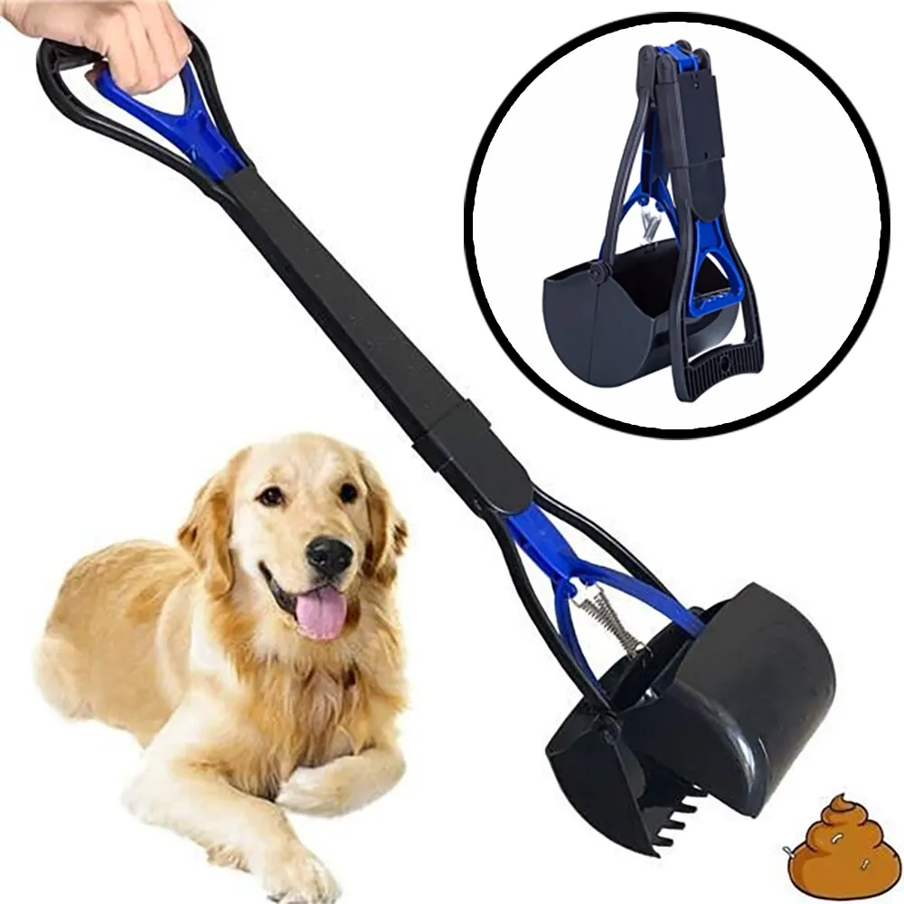 Cleaner Pet Poop Scooper Dog Long Handle Dog Cat Poop Scoop Clean Waste Cleaning Tools Supplies