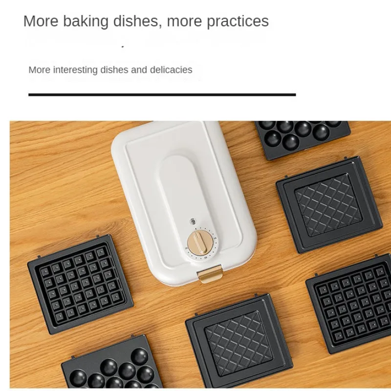 Home Spitters Multifunctional Waffle Maker Breakfast Machine Light Meal Maker Timing Youth