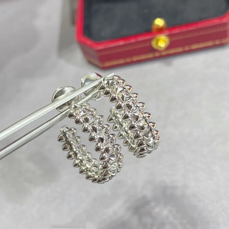 

High quality 925 sterling silver rotary stud earrings for women's fashion personality luxury brand jewelry gifts