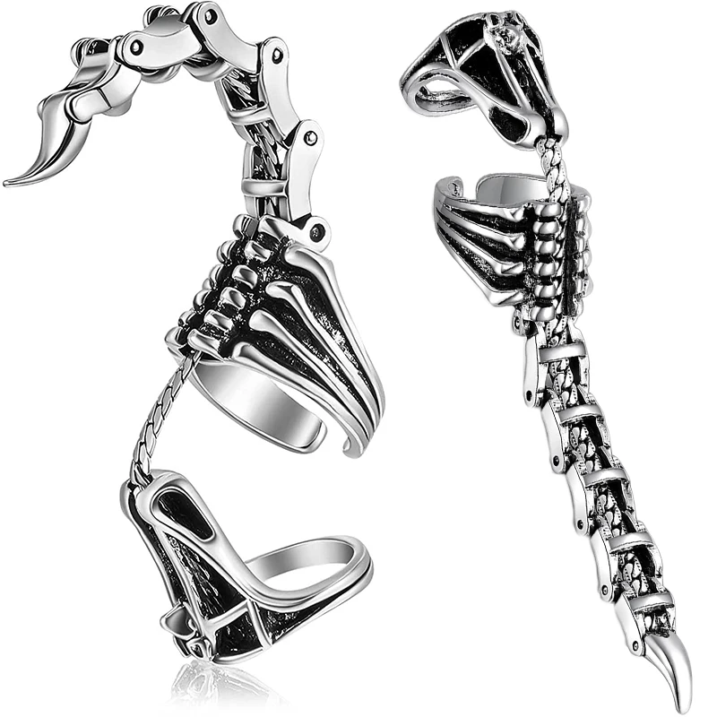 SHOWERORO Anello Scorpione Vintage Regolabile Dito SHOWERORO Anello Scorpione Vintage Regolabile Dito