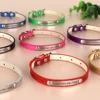 Anti-lost Cat ID Collar Personalized Puppy Cat Collars Necklace Free Engraved ID Name Tag For Kitten Cats Small Dogs Bling 2