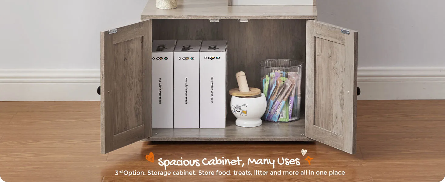 Spacious Cabinet, Many Uses
