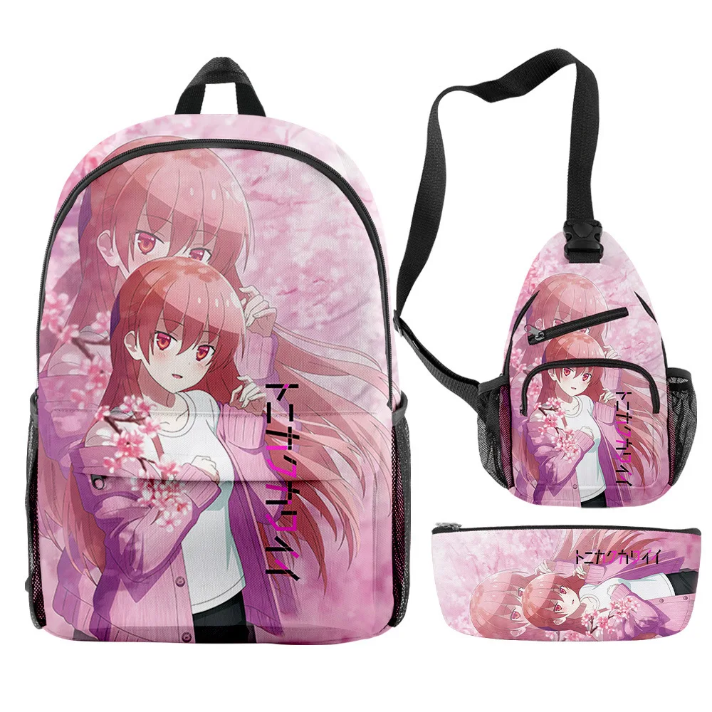 

3 шт./комплект, рюкзак для ноутбука с 3D-принтом