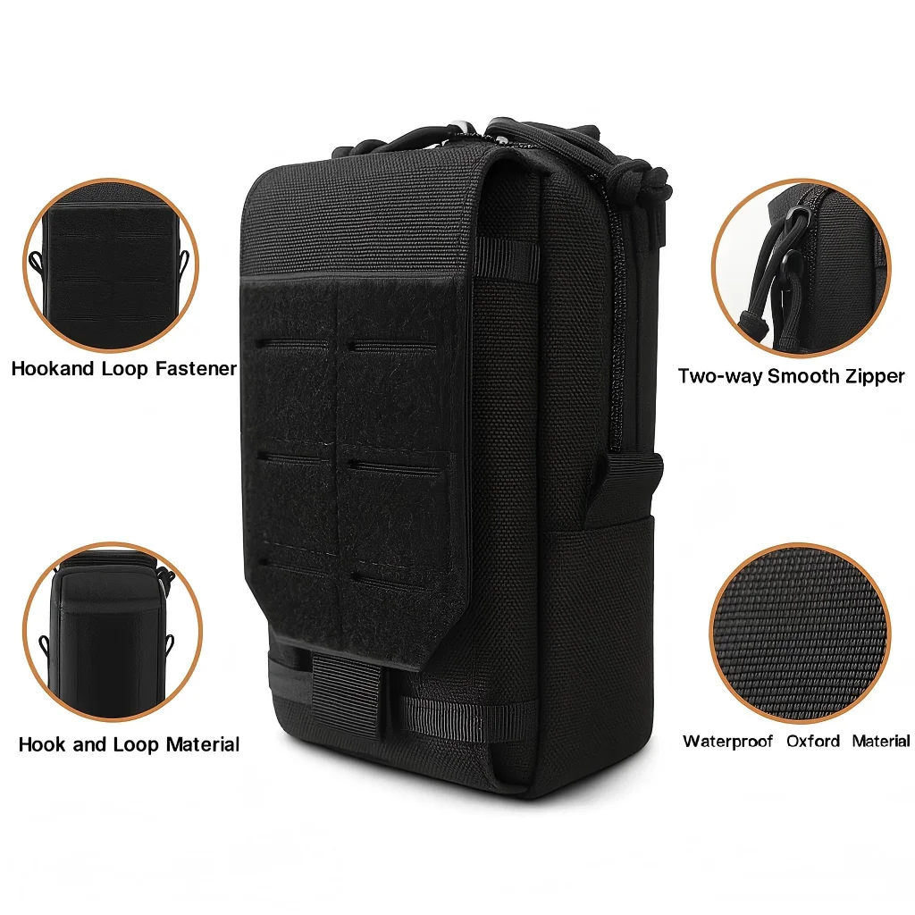 Waist Bag EDC Tool Bag Vest Pouch MobilePhone Waterproof Tactical MilitarySport Hunting Belt Travel Tools