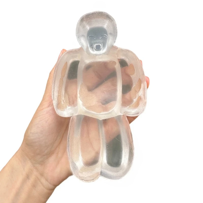 Squishy Transparent Jelly Robot Klebriges Spielzeug Lustiges superweiches, langsames Rebound Water Sense Squeeze Toy Kawaii Stressabbauendes Geschenk – Detail 4