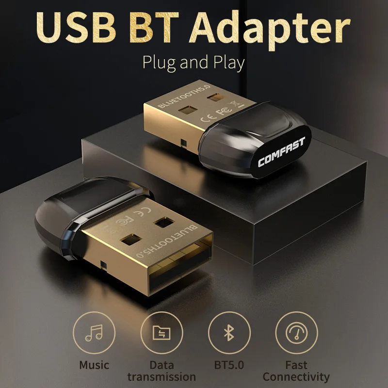 Mini Wireless USB Bluetooth Adapter BT 5.0 Dongle Music Audio Receiver Transmitter for Speaker Mouse Laptop Gamepad Printer
