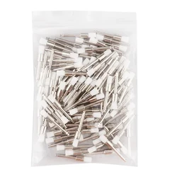 100pcs White Nylon Dental Polishing Brushes with RA Shank (Flat White)