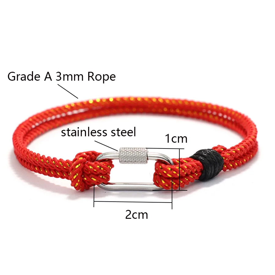 Stainless Steel String Bracelet For Men Women
