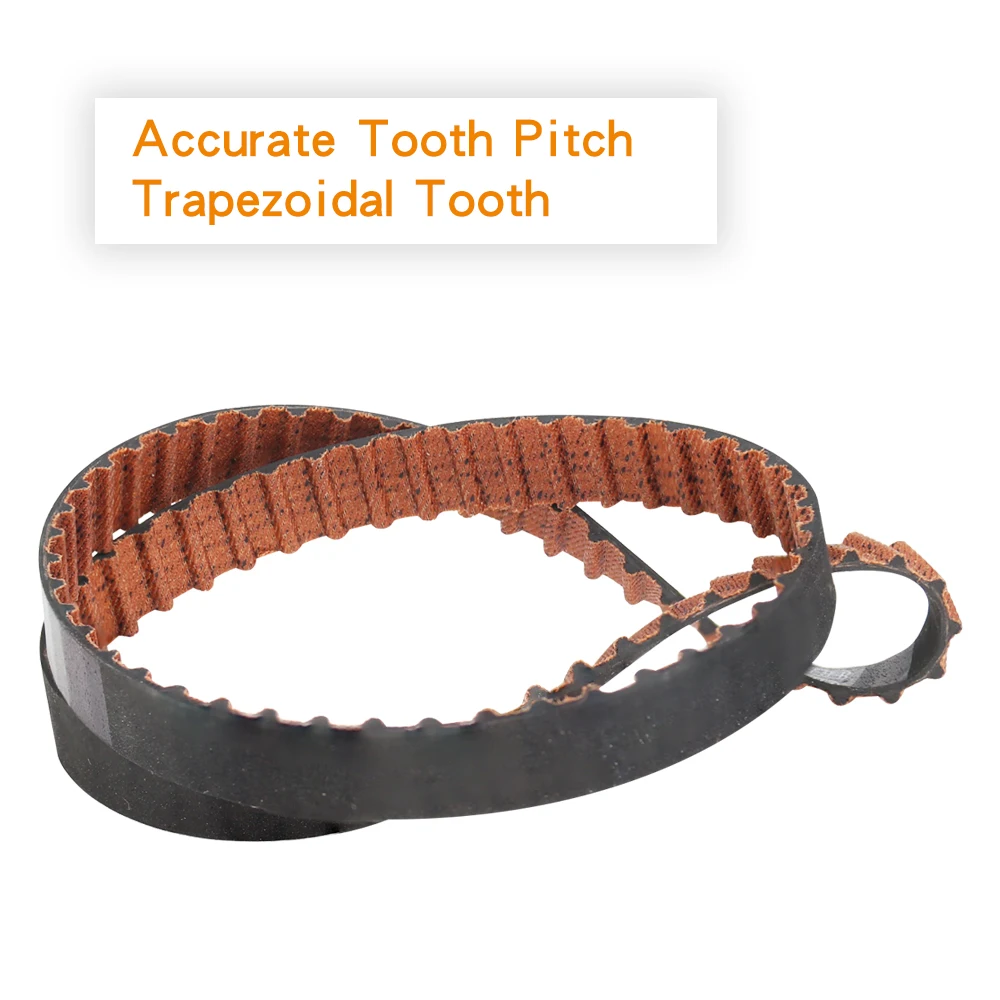 2 pezzi 260XL Cinghia dentata in gomma, larghezza 10mm Cinghia di trasmissione sincrona a dente trapezoidale ad anello chiuso, 260XL (denti 130), Larghezza 10mm