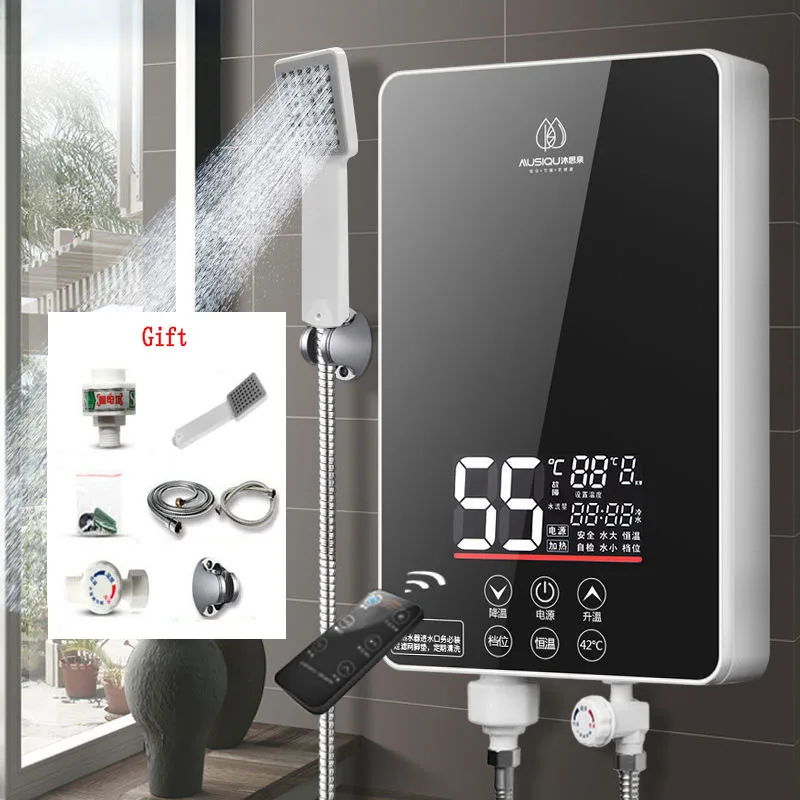instant water heaterTankless water heater Electric Water Heater Home Intelligent Constant Temperature and Heating Smal lwater