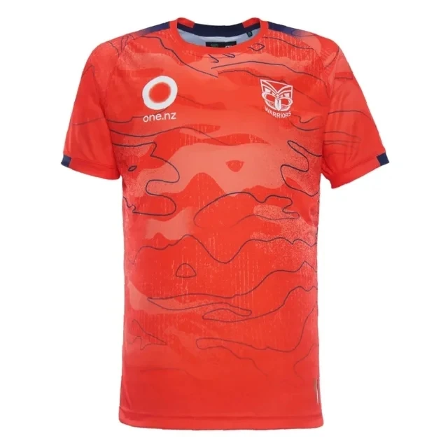 

2024 New Zealand Warriors Home Rugby Training Tee Orange Jersey size S-M-L-XL-XXL-3XL-4XL-5XL (Custom name and number )