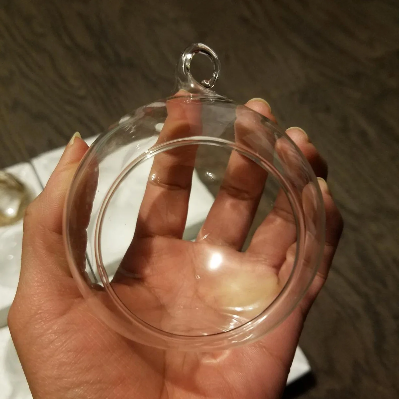 Glass Ball Terrarium Container Plant Terrariums Flower Hanging Planter Clear Wedding Decor Single Candle Holders