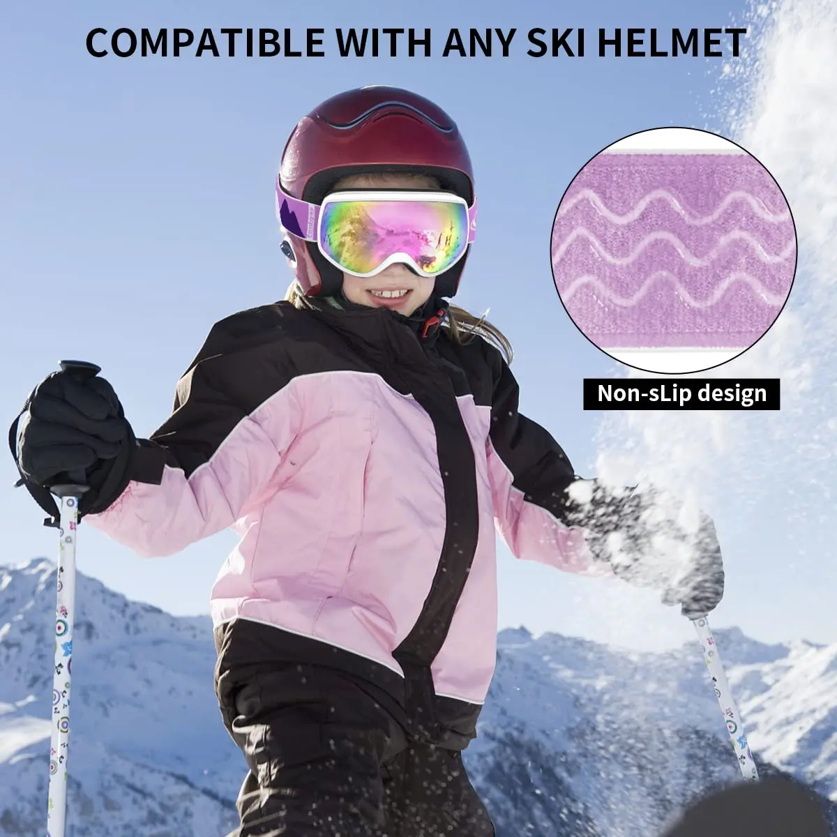 Findway Childs Ski Goggles - Age 3-10 