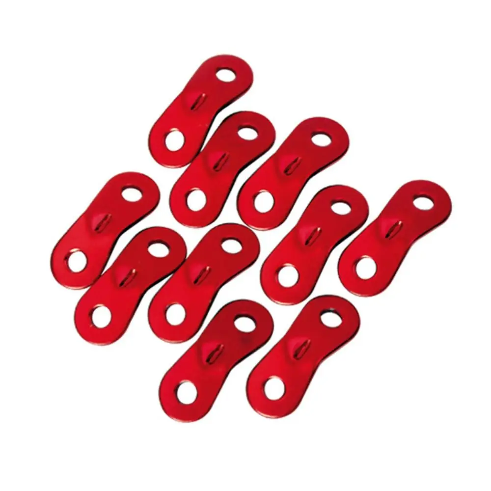 10 Pcs Aluminum Alloy Tent Rope Tensioners Camping Cord Lock Buckles