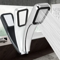Pressurized 300 Holes Single Head Hand Hold Square Shower Head Water Saving Rainfall Spray Nozzle Bathroom Accessories 2