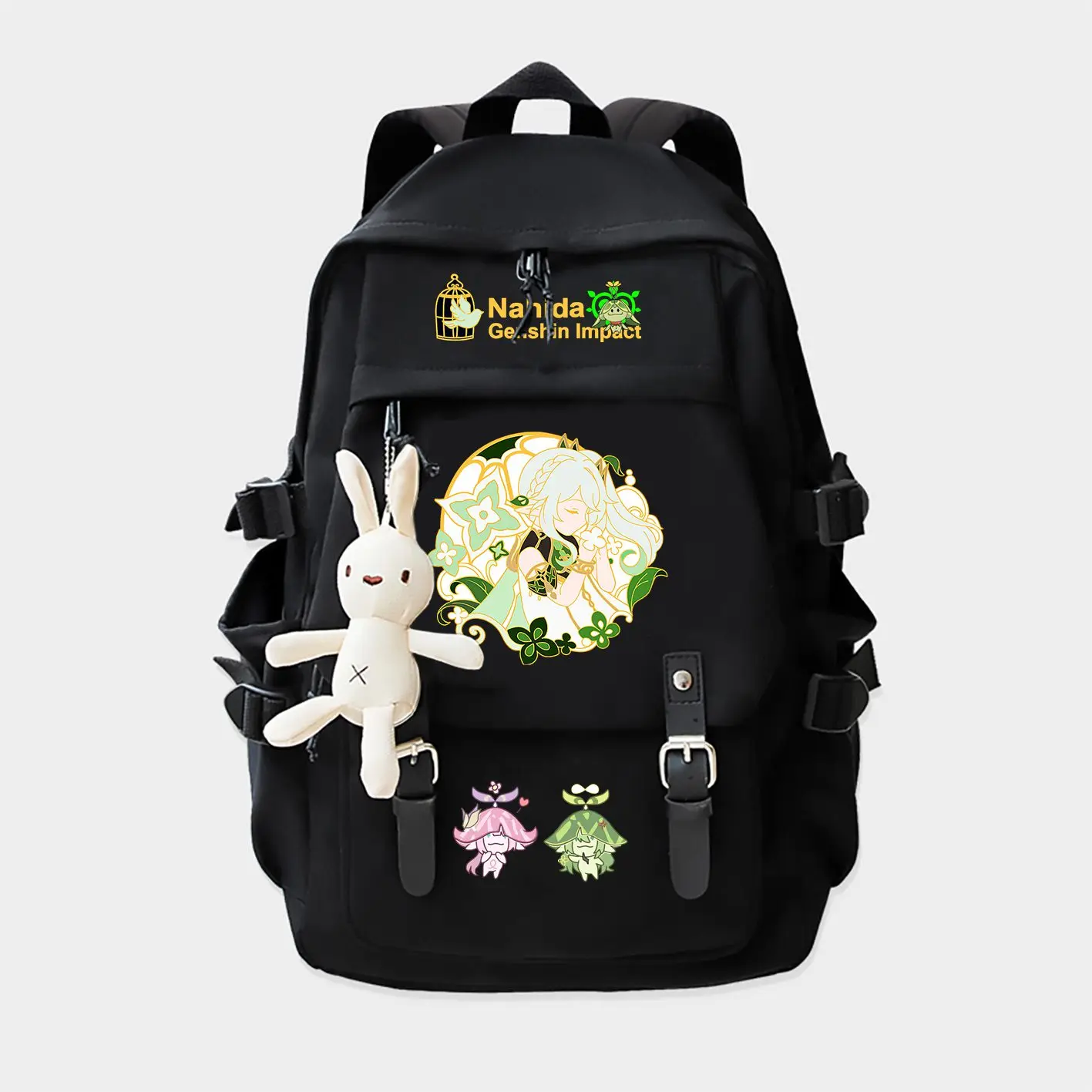 Game Genshin Impact Buer Nahida Backpack Black Student School Book Bags Teenage Kids Travel Bagpack Shoulder Fashion Bags Gift