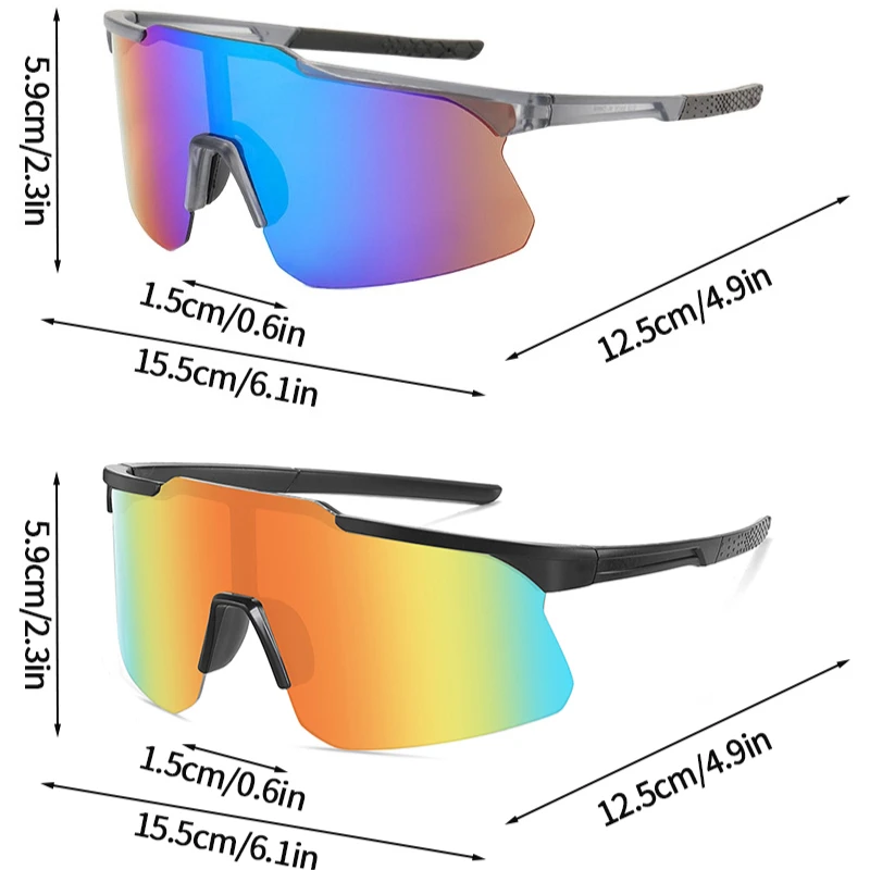 Unisex UV Protection Outdoor Sports Sunglasses for Cycling, Running, and Fishing