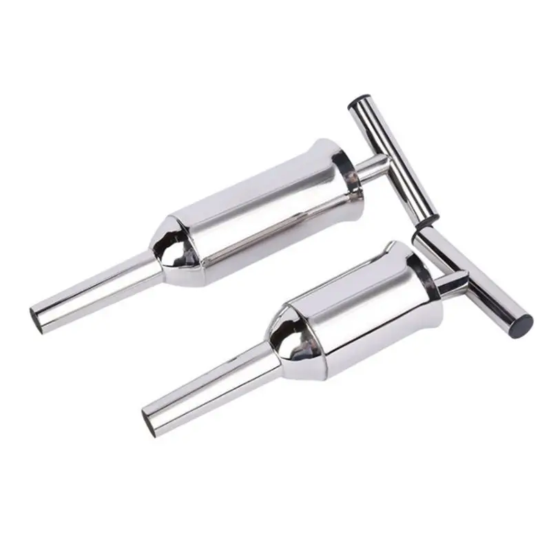 

Stainless Steel Sausage Maker Homemade Stuffer Filler Hand Operated