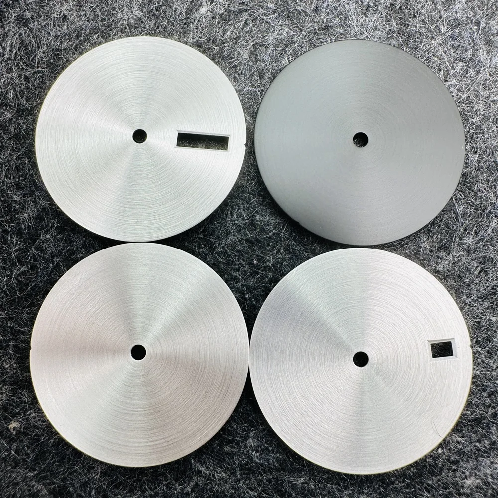Watch Dial Blank Watch Faces DIY Accessories for NH35 NH36 NH34 Movement 28.5mm Round Sand Texture None single double Calendar watch dial accessories watch face accessories