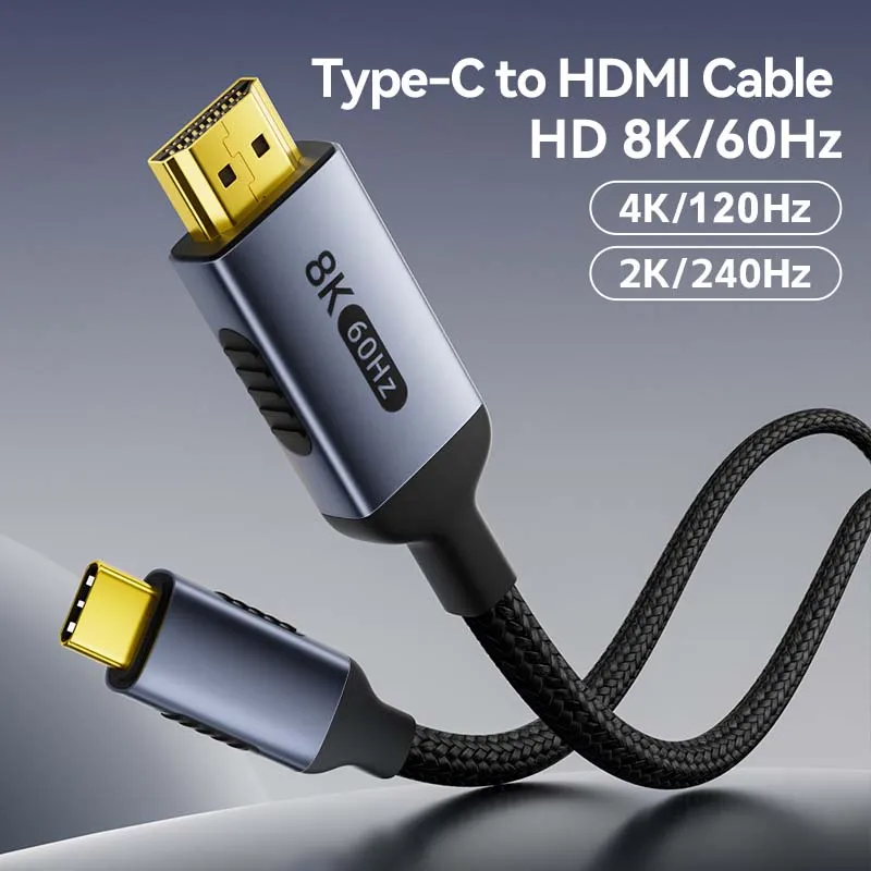 รูปสินค้า สาย USB-C เป็น HDMI 8K รองรับ Thunderbolt/iPhone/Galaxy