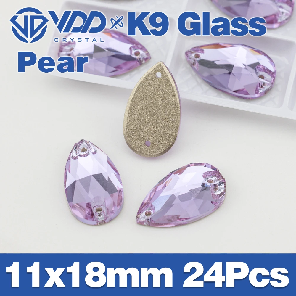 VDD S122 Violette Chamfer-Strasssteine aus hochwertigem K9-Glas zum Aufnähen, Kristall-Flachsteine zum Basteln, für Kleidung, Hochzeitskleider – Detail 27