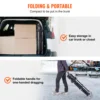 17792-94de3e.jpg SucceBuy 3 Tier Folding Rolling Utility Cart Storage Shelf Movable Gap Rack Serving Cart Slide Organizer for Kitchen Bathroom