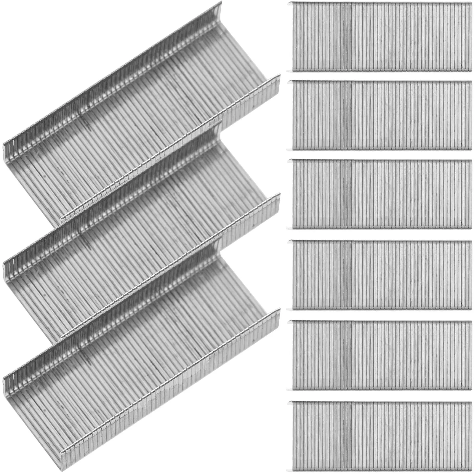 15박스 재사용 가능한 리필 스테이플 휴대용 핸드헬드 스테이플러용 미니 스테이플 금속 미끄럼 방지 일상용 바인더 파일 공급 사무용품