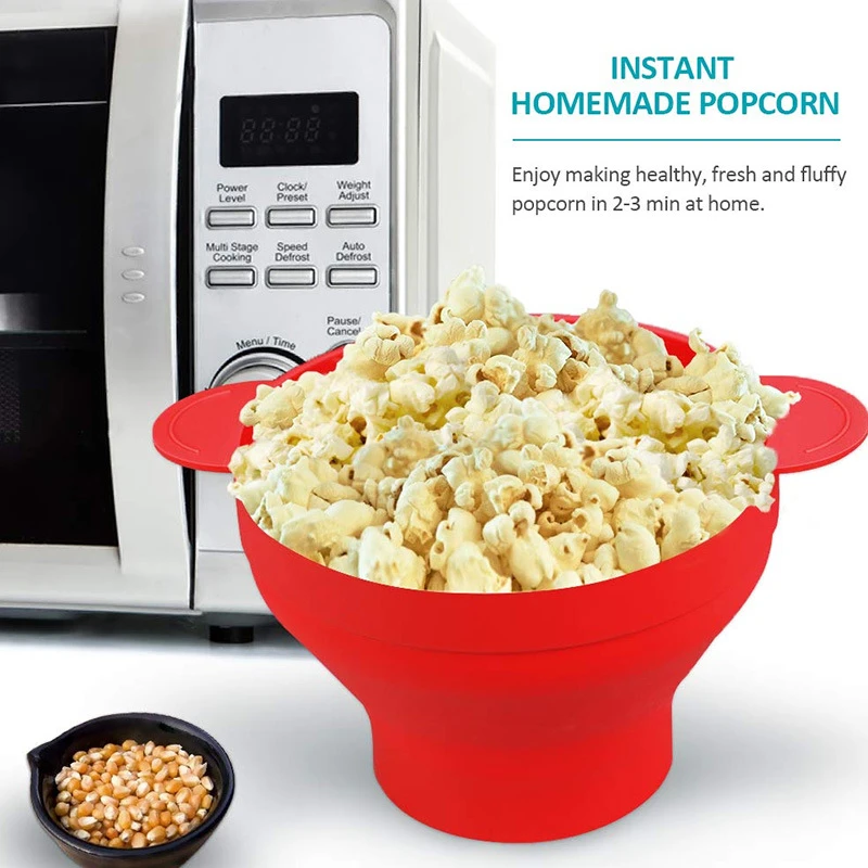 Silicone Popcorn Bucket Microwave Silicone Bowl Microwave Popcorn