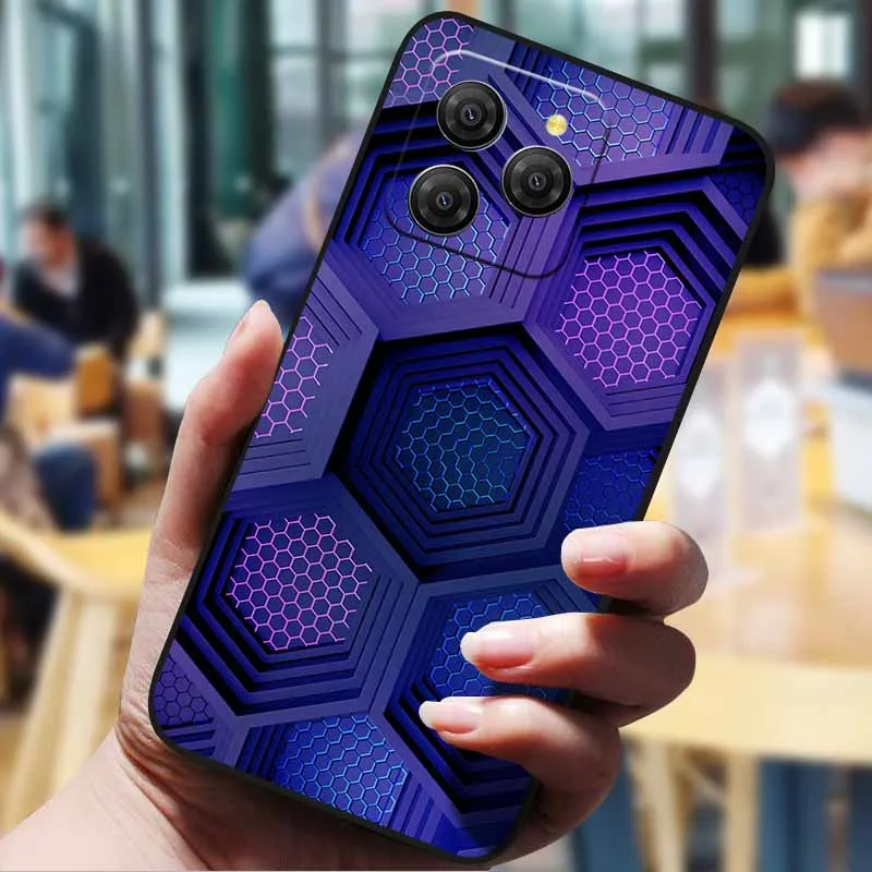 Cartoon Painted Silicone TPU Phone Case - Blackview Shark 9 5G Back Cover Bumper