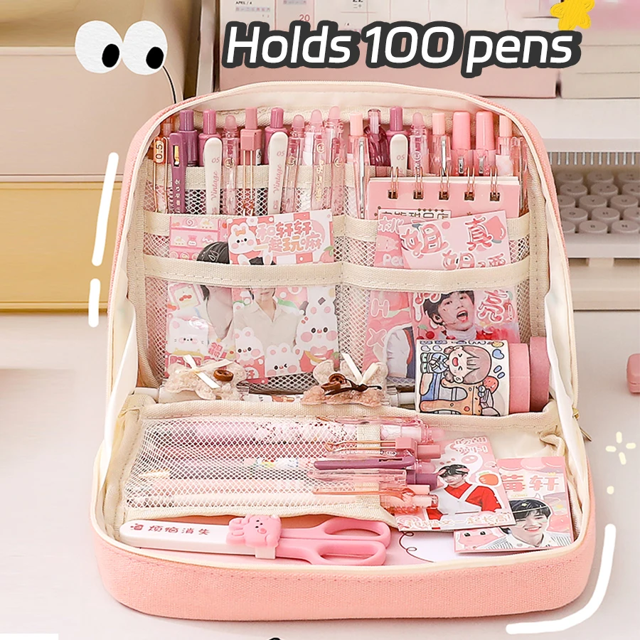 Pencil Case Large Capacity for Girls Japanese Korean Schools Offices