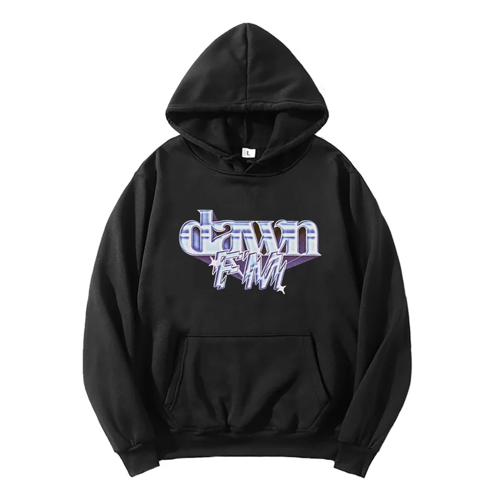 The Weeknd X'o Dawn FM Art Aesthetic Graphic Hoodie 90s Men Women Hip Hop Loose Hoodies Male Casual Oversized Vintage Sweatshirt