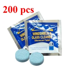 Concentrated Effervescent Windshield Washer Tablets - Powerful Glass Cleaning Solution (200PCS)