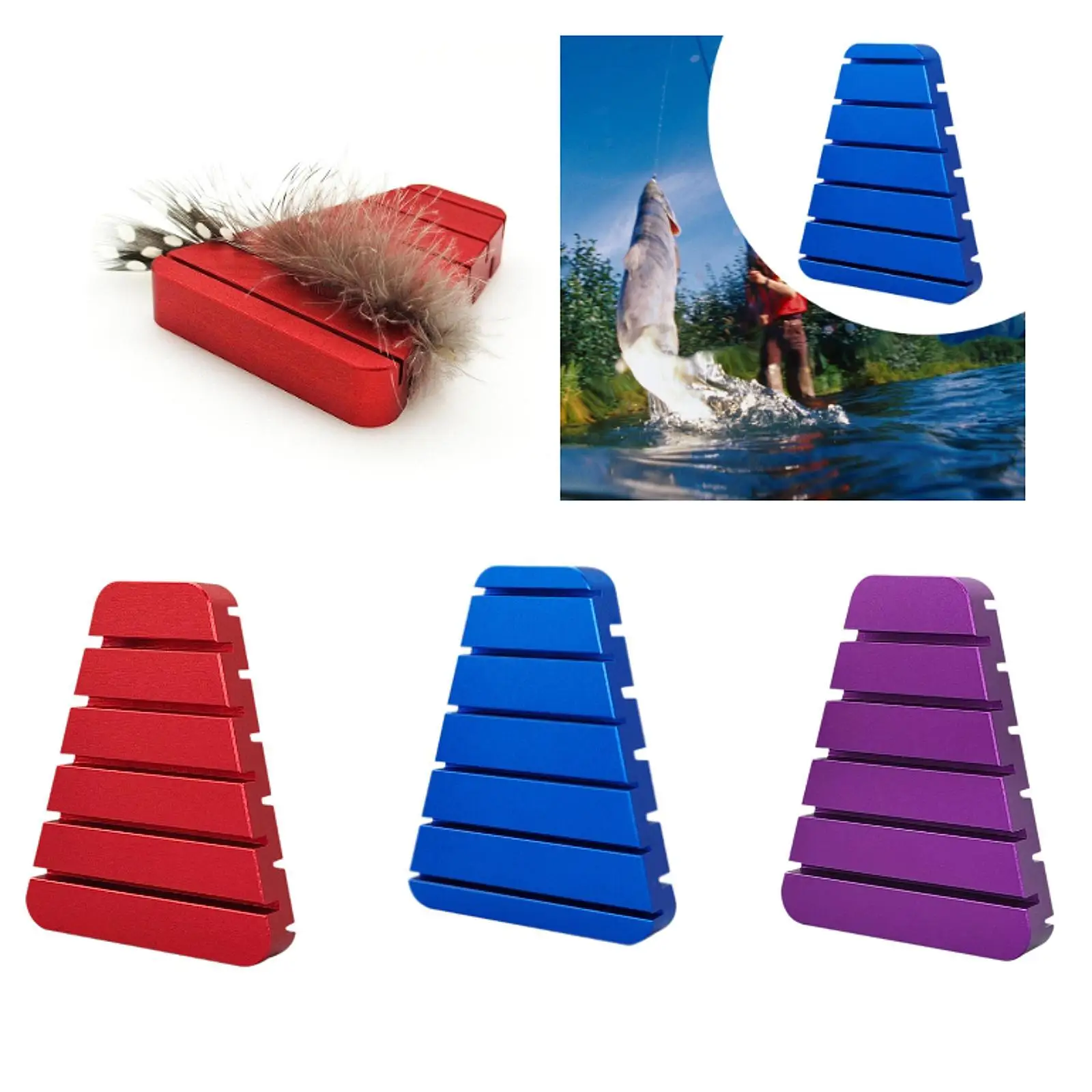 Feather Folding Block Fly Tying Gear Professional Fly Fishing Accessories Metal Aluminum Fly Lure Making CDC duck feathers Feather Folding Block Fly Tying Gear Professional Fly Fishing Accessories Metal Aluminum Fly Lure Making CDC duck feathers
