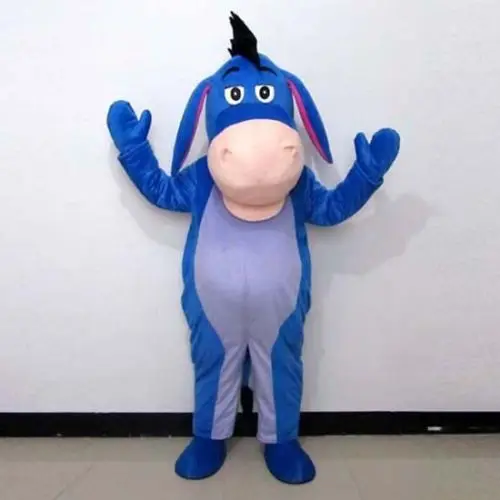 New Adult Hot Sale Foam Cute Blue Donkey Doll Fancy Cartoon Mascot ...
