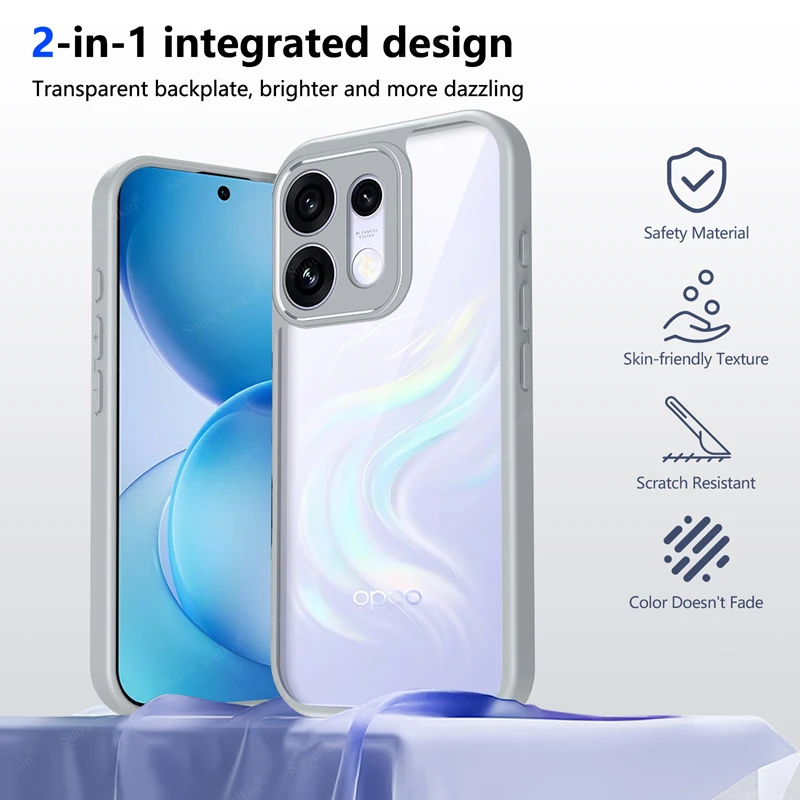 Clear Shockproof Silicone Phone Case with TPU Bumper